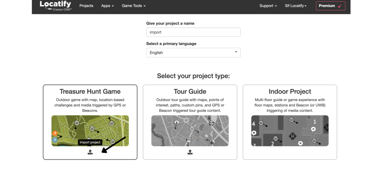 How Do I Import A Project Locatify